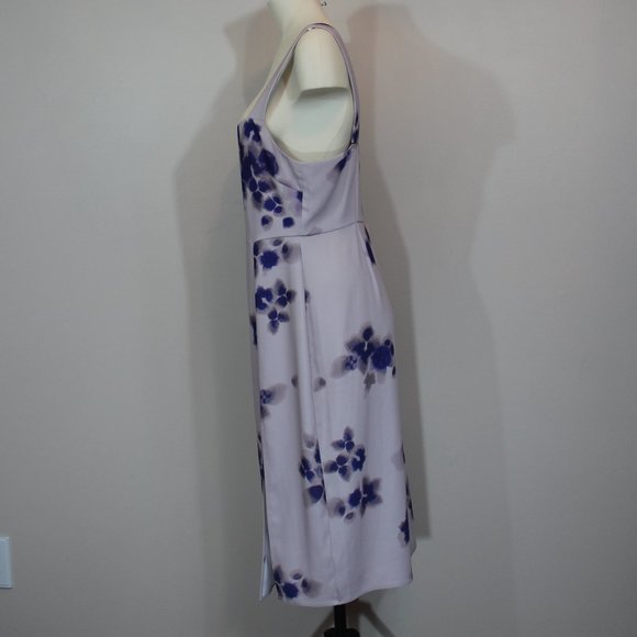 Babaton Aritzia '90s Slit Floral, satin midi tank dress  Size 10 - Picture 3 of 8